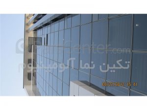 تکین نما آلومینیوم, نمای شیشه ای کرتین وال، نمای شیشه ای فریم لس, نمای ساختمان, نمای کرتین وال ، روش اجرای کرتین وال, نما, نمای شیشه ای کرتین وال, نمای شیشه ای کرتین وال درپوش دار, نمای شیشه ای کرتن وال نیم درپوش, نمای شیشه ای کرتن وال فریم لس,